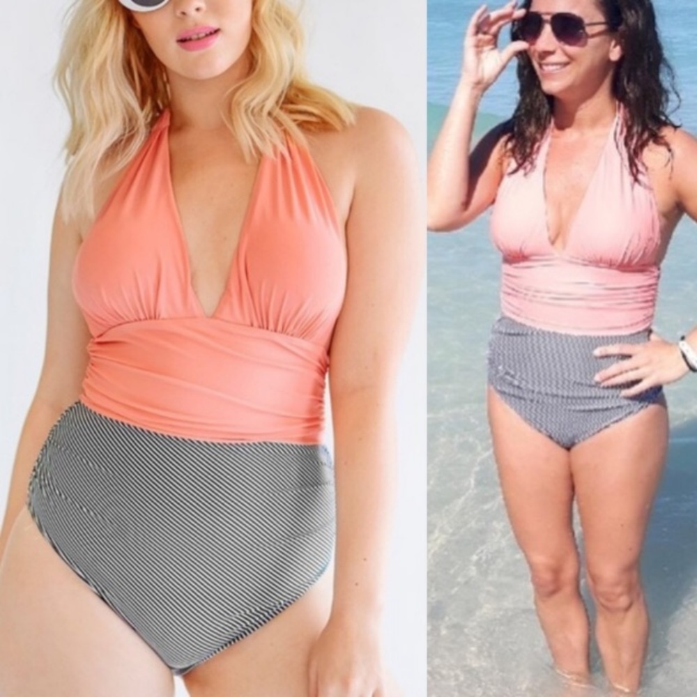 Cupshe Keep You Accompanied Striped 1-piece Suit M